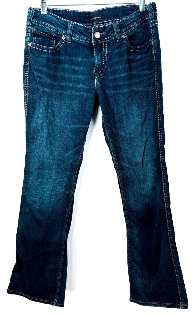 Silver Jeans Co Women’s Suki Slim Bootcut Jeans Size 31x31 Dark Wash Stretch